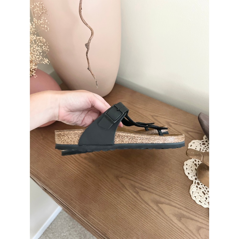 Birkenstock Gizeh Black Sandals Size 36 - Picture 3 of 7